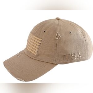 Distressed Flag Patch Hat